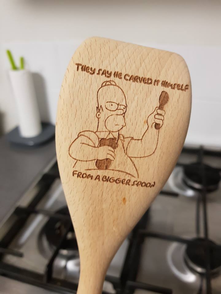 They say he carved it himself from a bigger spoon